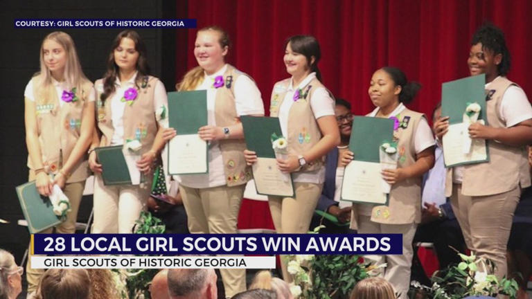 Local students receive highest Girl Scouts achievement