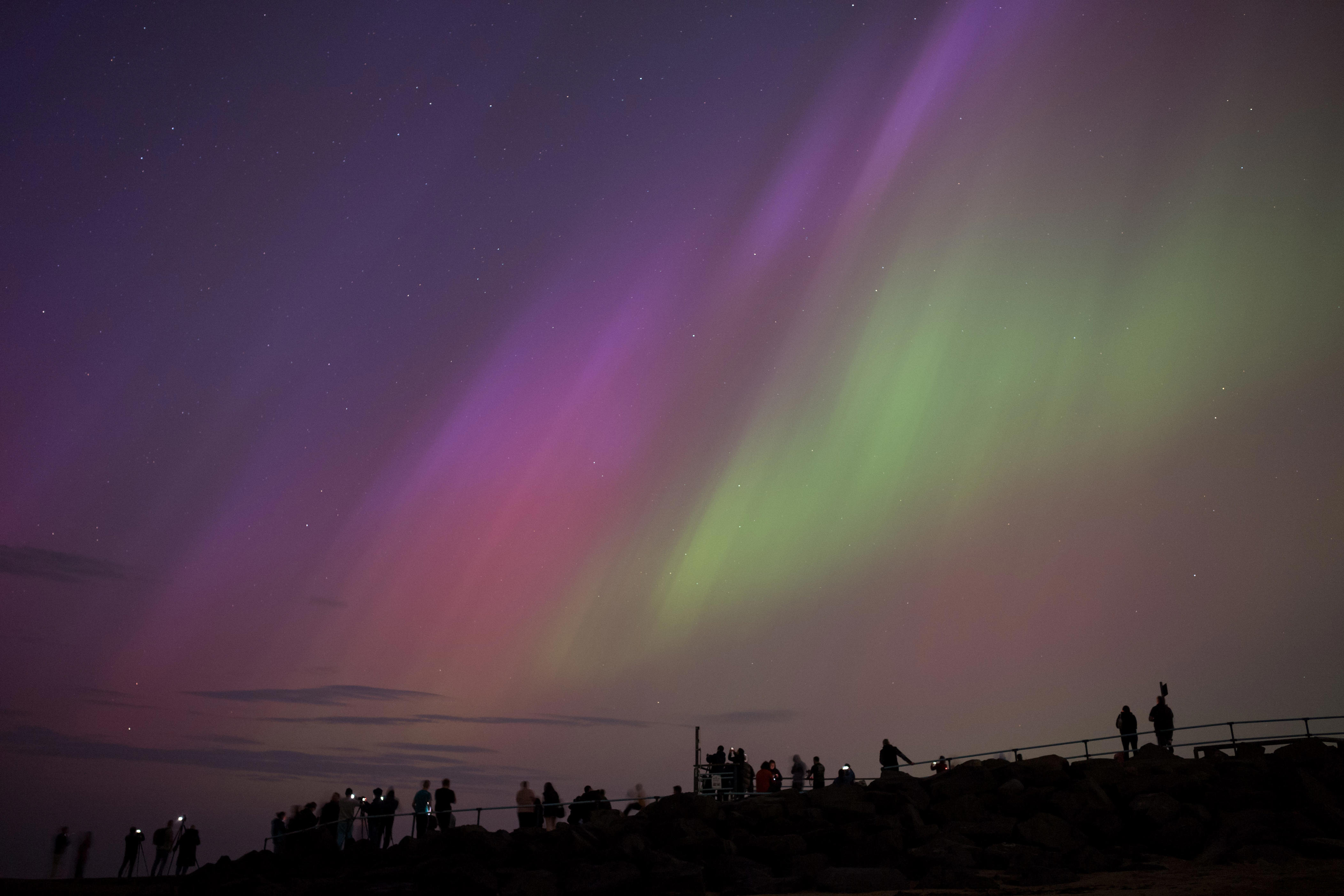 see photos: northern lights on full display across us, europe on friday