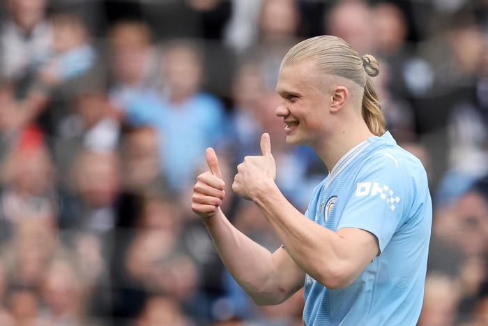 erling haaland responds to man city contract reports amid '£175m release clause'
