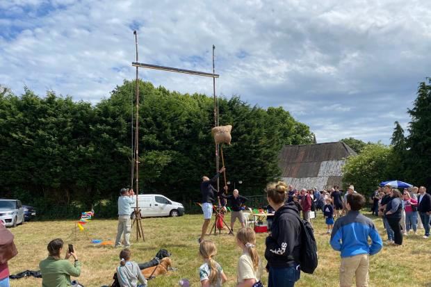 The Hannington Fair sheaf throwing (Image: Supplied)
