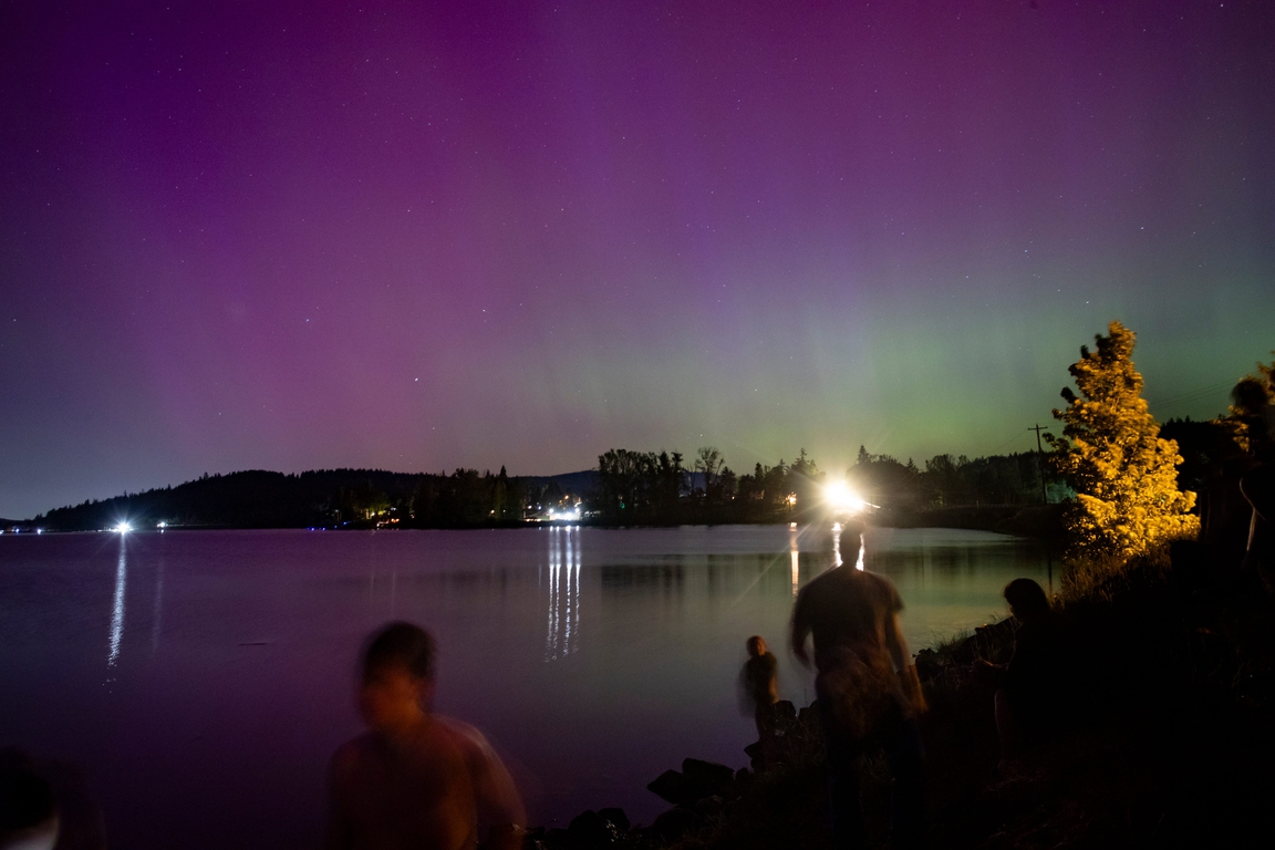 Rare Aurora Borealis Seen in Oregon amid powerful geomagnetic storm