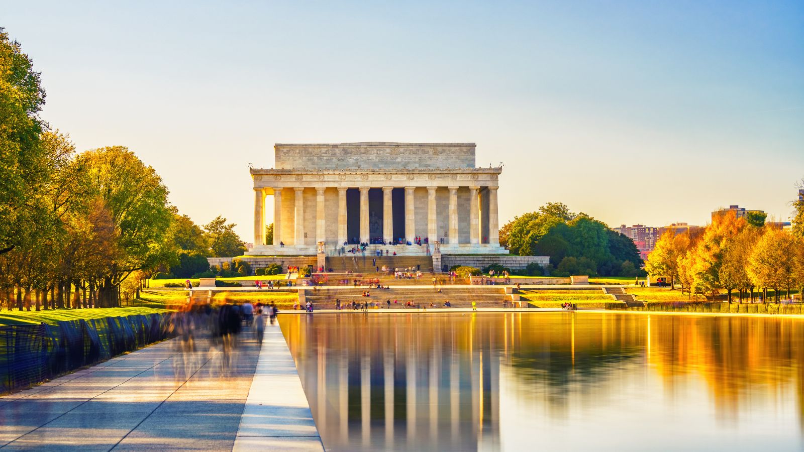 <p>Recommended by 67% of visitors</p><p>The Lincoln Memorial, a tribute to President Abraham Lincoln, is an iconic landmark in Washington, DC. Since its opening in 1922, it has been the backdrop for historic events, including Dr. Martin Luther King Jr.’s “I Have a Dream” speech. Designed by Henry Bacon in a style akin to a Greek temple, it features a 19-foot marble statue of Lincoln and inscriptions of his Gettysburg Address and Second Inaugural Address. This neoclassical monument, symbolizing Lincoln’s fight to preserve the nation during the Civil War, is a must-visit for its historical significance and architectural grandeur.</p>