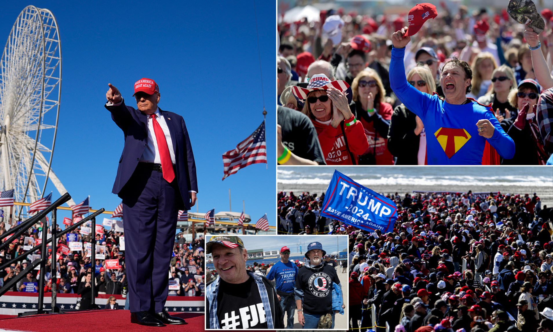 Trump takes over Jersey Shore town for 80K rally