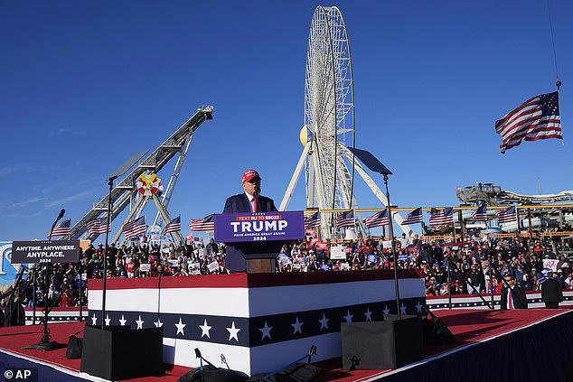 Trump takes over Jersey Shore town for 80K rally