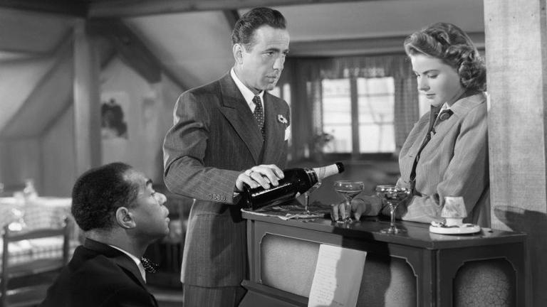 Dooley Wilson, Humphrey Bogart and Ingrid Bergman in "Casablanca." - Everett Collection