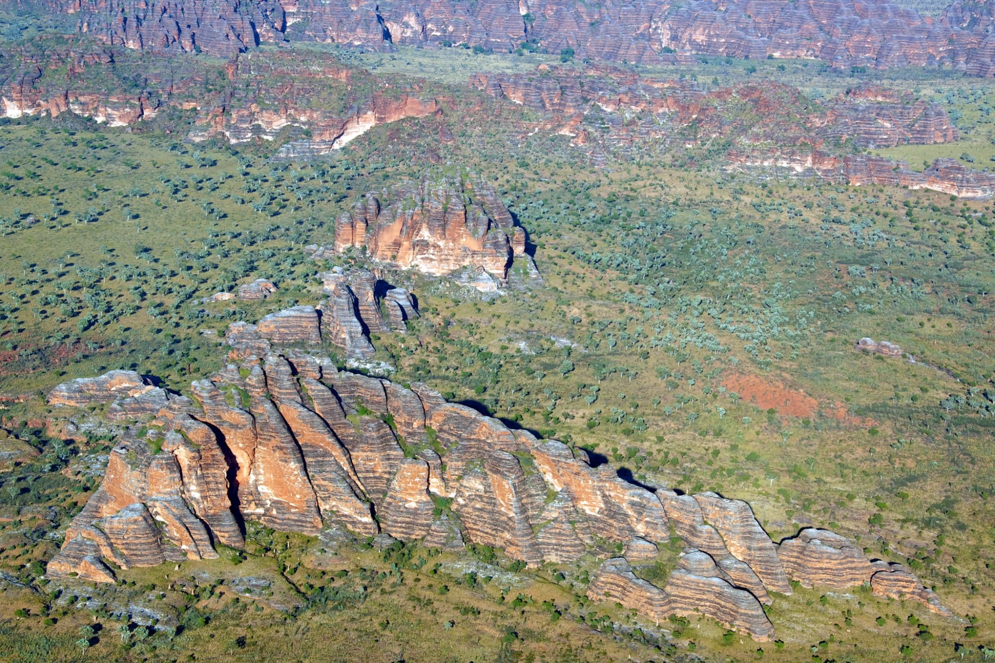According to researchers, the Bungle Bungle Range owes its appearance to a series of geological processes that unfolded approximately 375 to 350 million years ago.