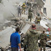 Russia blames Ukraine after blast destroys apartments<br>