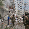 Multiple dead as Russian building collapses near Ukraine border while fighting rages in neighbouring Kharkiv<br>