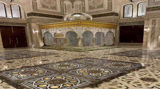 افتتاح السيسي مسجد السيدة زينب بعد تطويره (15)