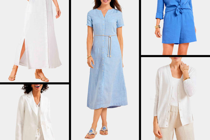 these resort-ready linen styles are all on sale just in time for summer travel