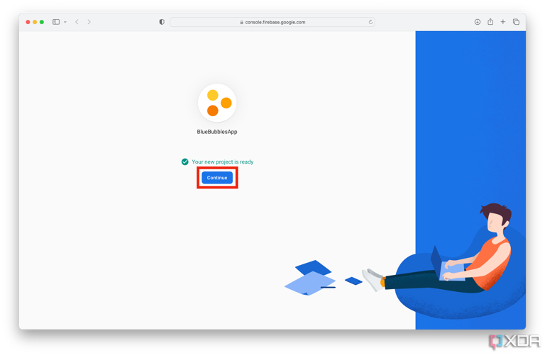 Google-Firebase-Continue