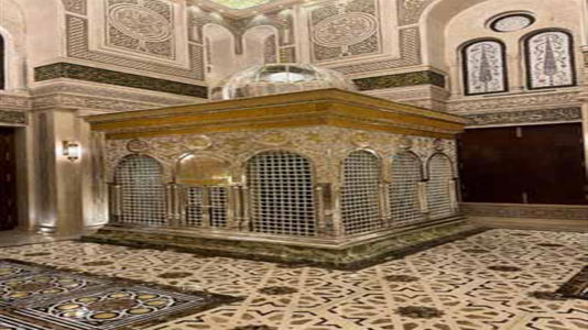 افتتاح السيسي مسجد السيدة زينب بعد تطويره (14)