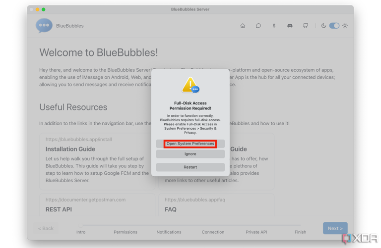 Open-System-Preferences-BlueBubbles