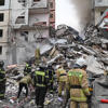 Apartment building partially collapses in a Russian border city after shelling. At least 13 killed<br>