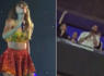 Taylor Swift blows Travis Kelce kiss at 87th Eras Tour show wearing Kansas City Chiefs dress<br><br>