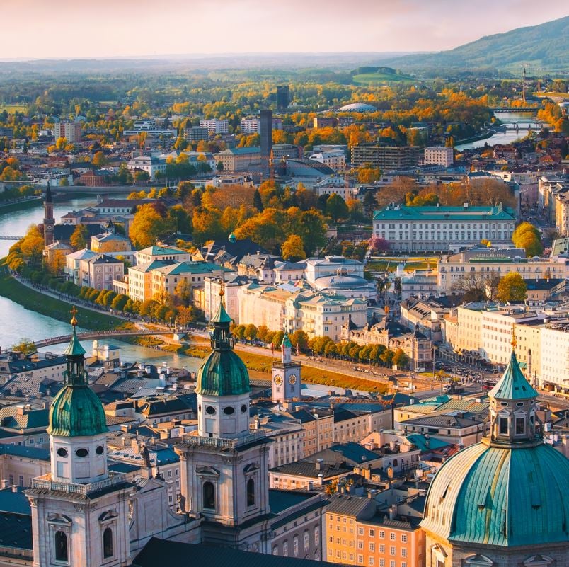 Aerial view of Vienna, Austria