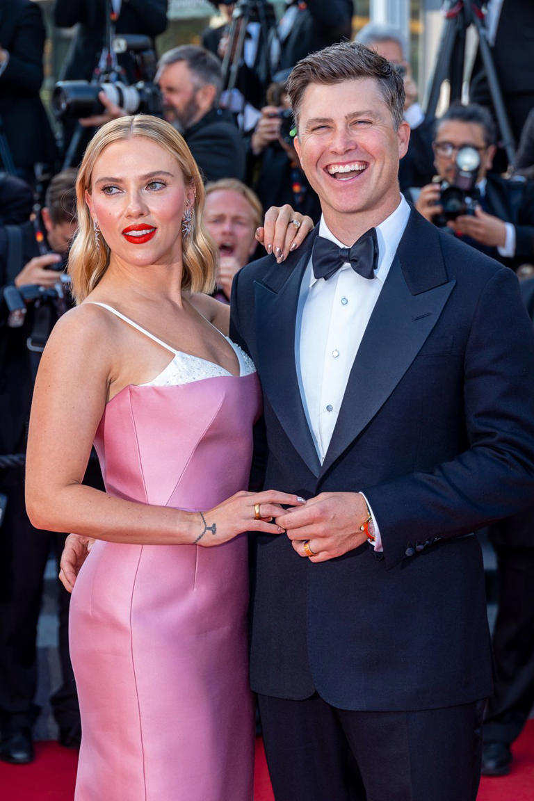 Scarlett Johansson and Colin Jost.