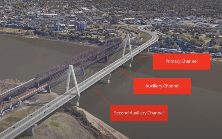 One of the proposed I-55 bridge designs