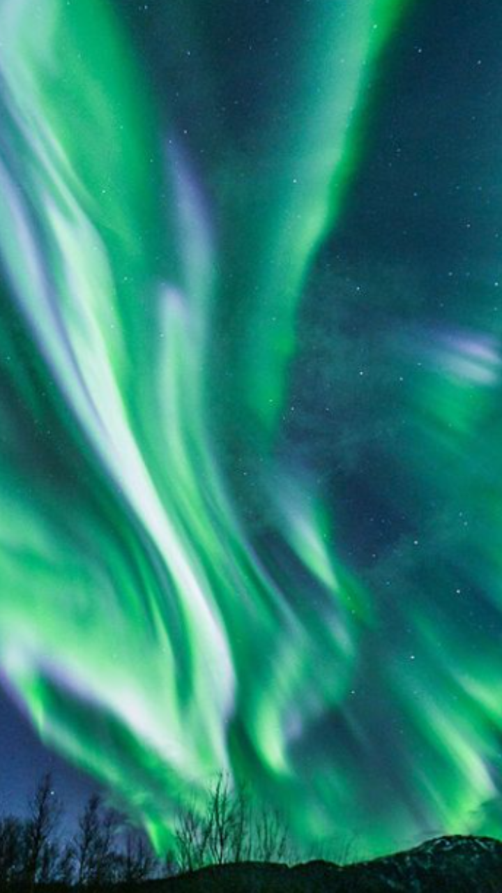 <p>With hints of blue, green, white and purple, this capture from Lapland is a beauty to admire and behold. </p>