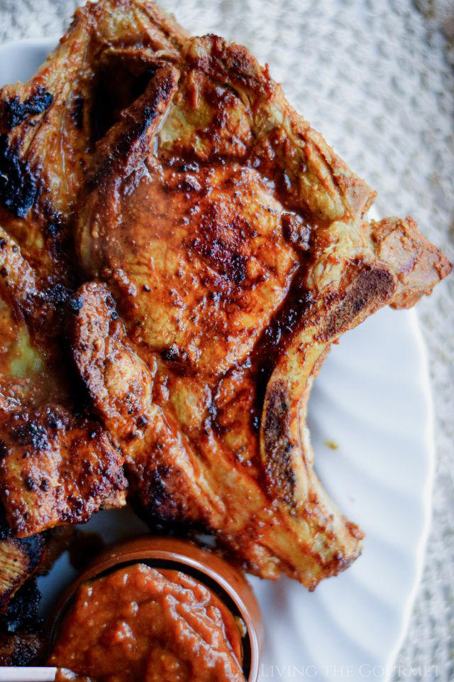 Pork Rib End Chops with BBQ Sauce