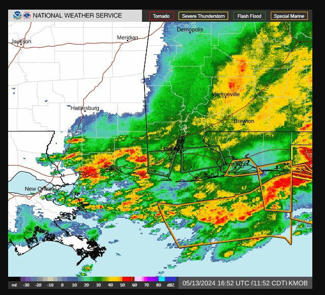 Severe thunderstorms cause flooding, road closures in Pensacola area ...