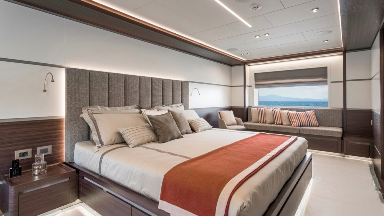 <p>Traverse from Cape Town to Athens over 64 days for $215,200 per person in the Grand Suite of the Silversea Silver Spirit. This suite offers up to 1,532 square feet of space, featuring a king-size bed, a writing desk, and luxury mattresses, all catered to by a personal butler. This suite ensures you travel in comfort, complete with an espresso machine, plush bathrobes, and the world’s most comfortable slippers, available in one-bedroom or two-bedroom configurations.</p>