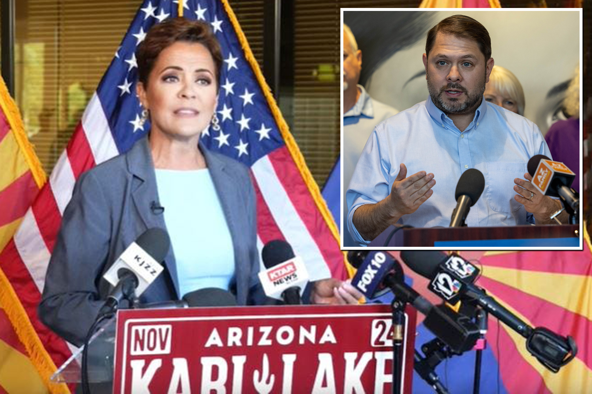 Kari Lake Again Suggests Election Tampering As She Trails Ruben Gallego ...