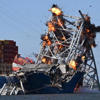 Crews demolish Key Bridge section to free cargo ship<br>