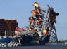 Crews demolish Key Bridge section to free cargo ship<br><br>