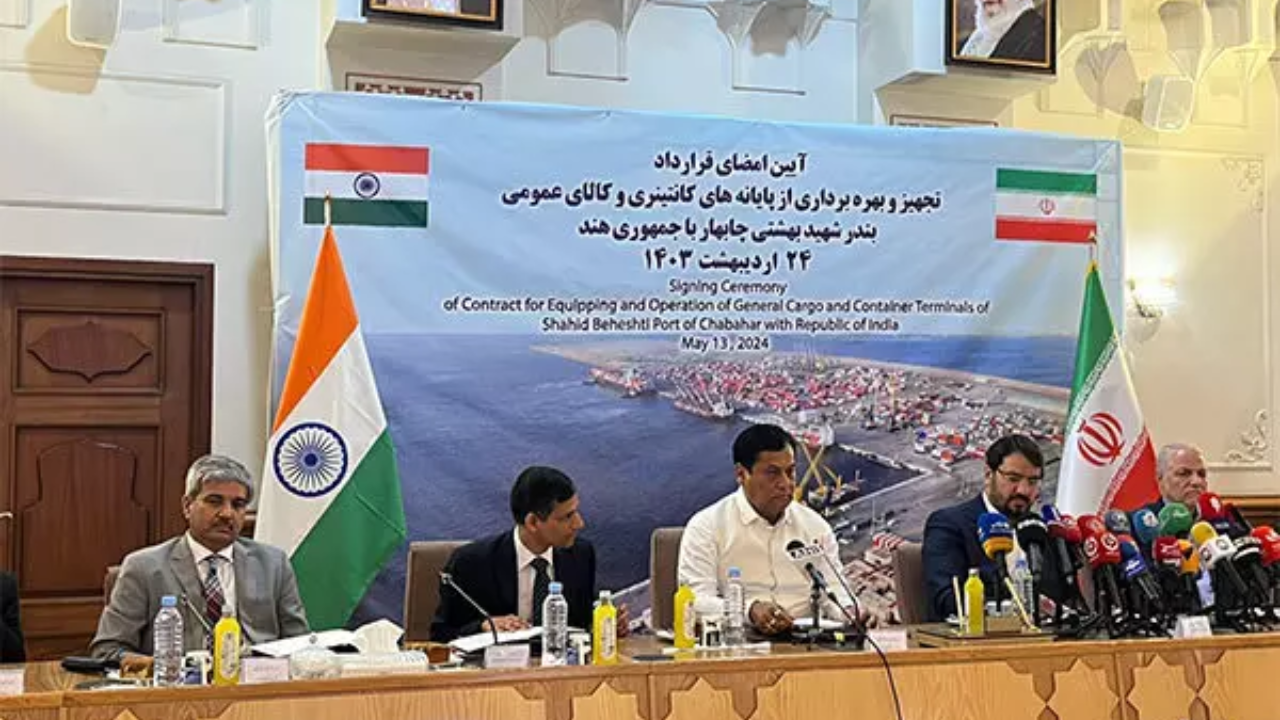 india, iran ink 10-year pact to equip, operate chabahar port