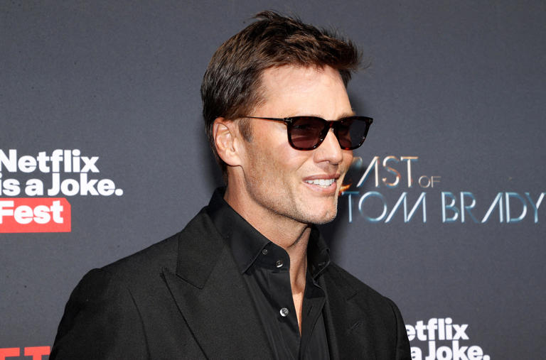 US former football quarterback Tom Brady attends the Netflix live comedy event "The Greatest Roast of All Time: Tom Brady" at the Kia Forum in Inglewood, California, on May 5, 2024.
