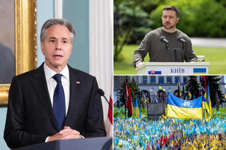 Secretary of State Antony Blinken makes surprise visit to Ukraine, will deliver speech Tuesday