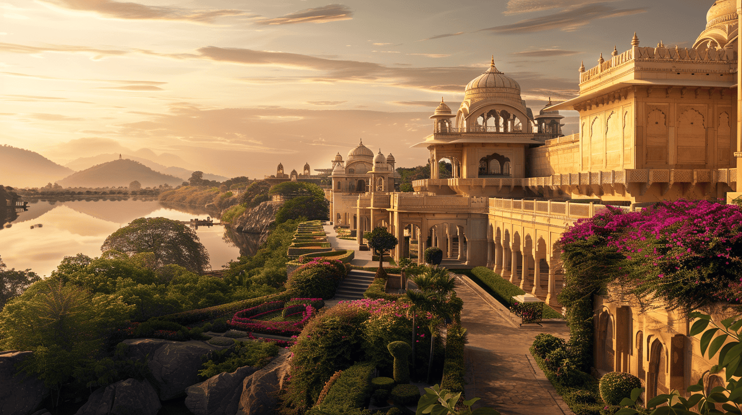 <p>The Oberoi Udaivilas in Udaipur, India, epitomizes regal splendor, offering a luxurious retreat on the picturesque shores of Lake Pichola. Built on the historic hunting grounds of Maharana of Mewar, this hotel is a modern reflection of royal palaces, featuring domed structures, hand-painted frescoes, and expansive courtyards reminiscent of Rajasthan’s majestic architectural heritage. </p> <p>Guests can relax in rooms with stunning lake views or semi-private pools, enveloped by opulent decor that harmonizes traditional Rajasthani elements with contemporary comforts. Whether dining on local Rajasthani cuisine under the stars or indulging in a spa treatment beside the lake, The Oberoi Udaivilas crafts a permanent vacation atmosphere, steeped in luxury and cultural richness.</p>