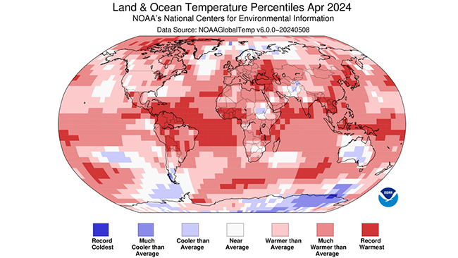 Globe's Warmest April Is 11th Straight Record Month, NOAA And NASA Found