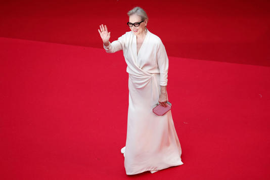 Meryl Streep poses on the red carpet during arrivals for the opening ceremony and the screening the film 