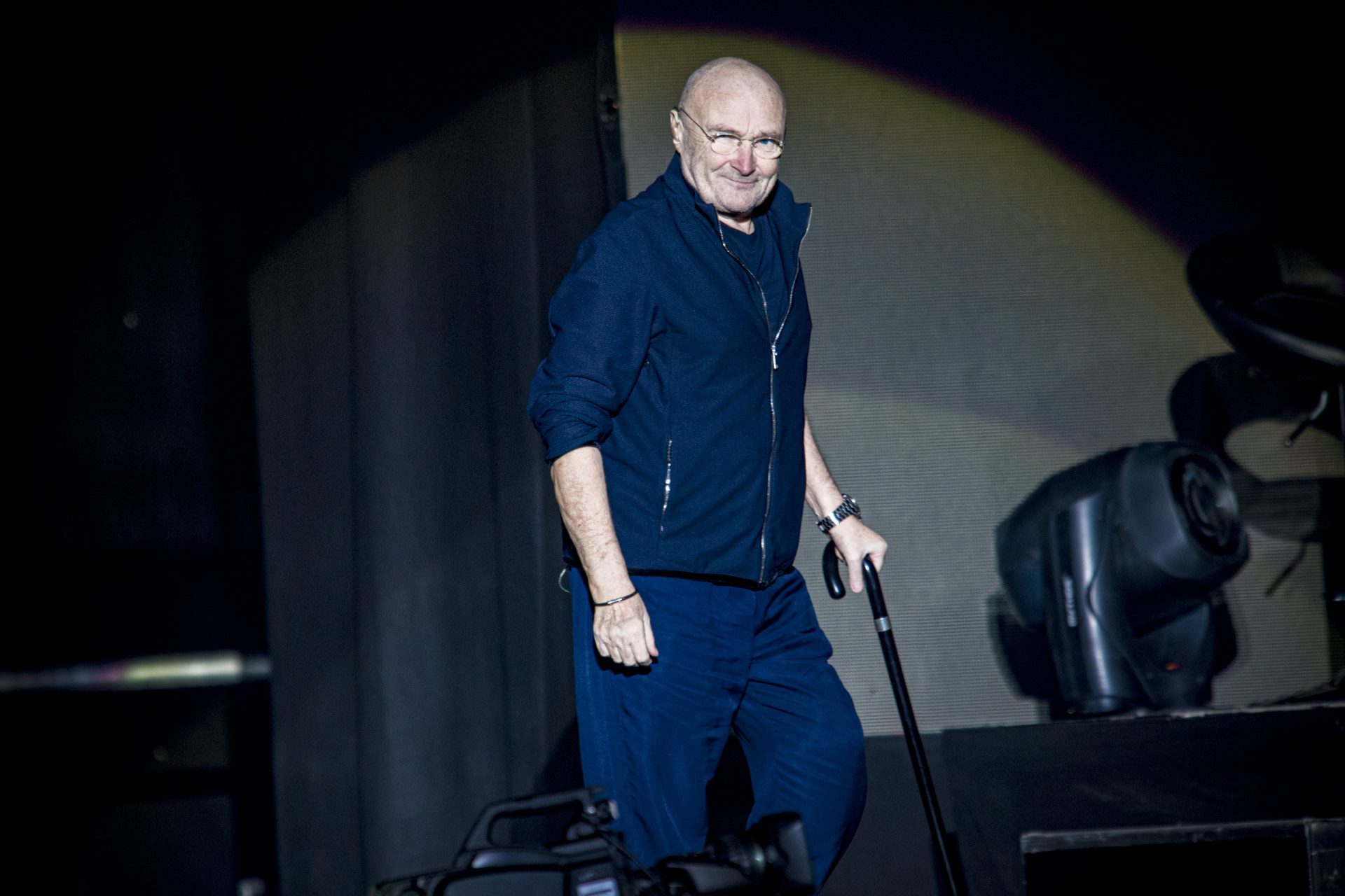 <p>Phil Collins has not had much luck with his health in recent years. In 2009, he injured a vertebrate in his neck, and the resulting surgery damaged his hands and tragically limited his ability to play the drums. More recently, he has battled diabetes, divorce, and aIc0holism. In 2017, he required stitches in his eye after a freak accident.</p>