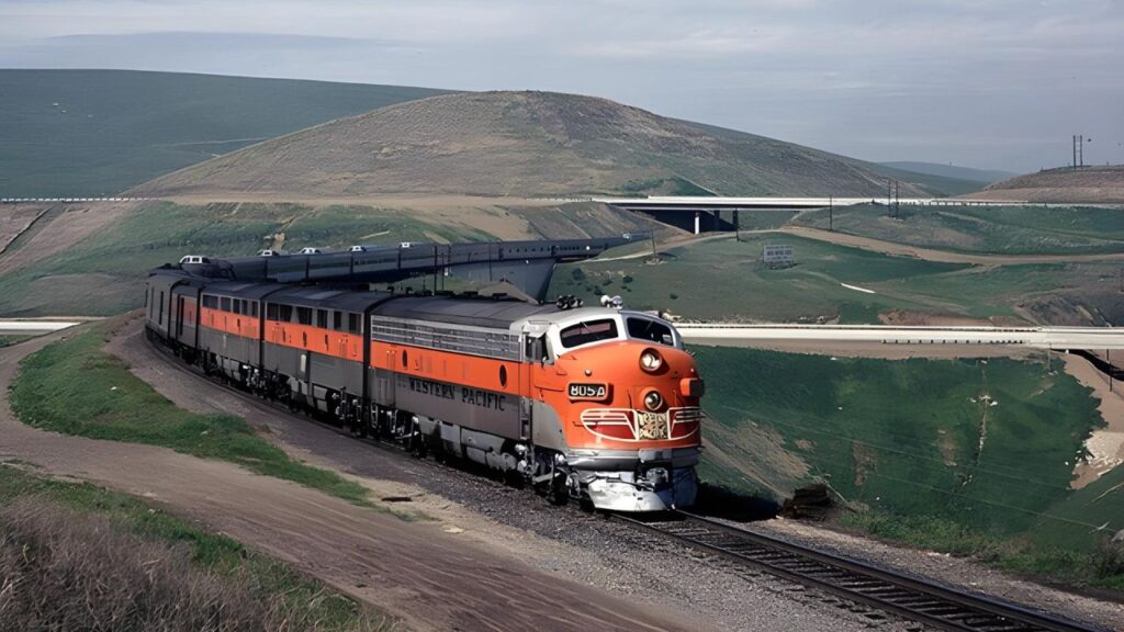 <p>Traveling by train via California Zephyr lets you appreciate the beauty of North America. The train trip starts in Chicago, ends in San Francisco, and covers 2,438 miles (3,924 km).</p><p>It’s a three-day ride that travels across meadows, deserts, and the Rocky Mountains. On your way to the West Coast, you’ll also pass the breathtaking Sierra Nevada in California. Note that this trip will be 52 hours and 40 minutes long, so bring some books to read for entertainment.</p>