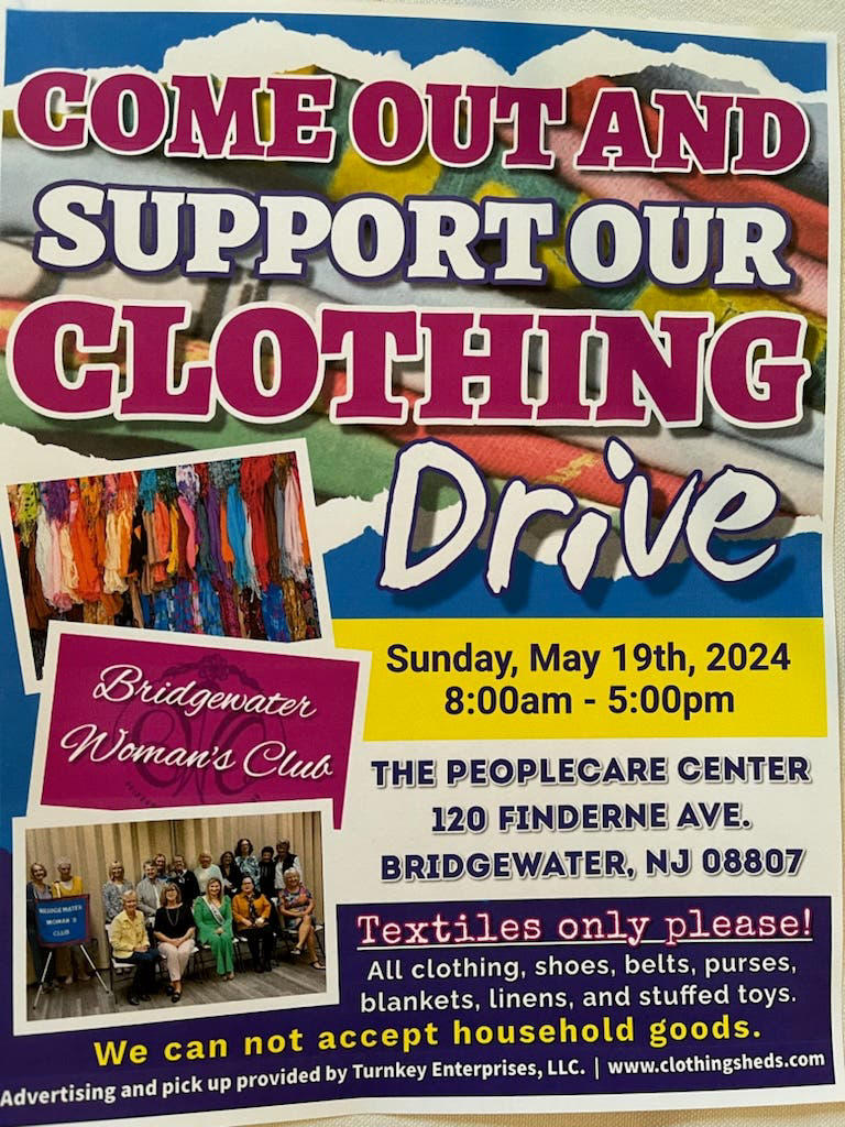 Bridgewater Women's Club Hosts Clothing Drive