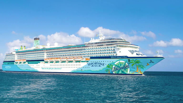 Rendering of the Margaritaville at Sea Islander, the line's new flagship.