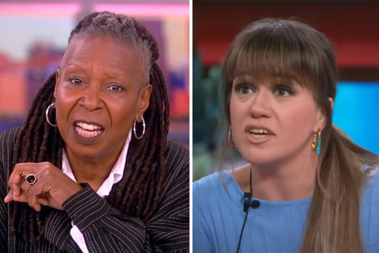 ‘The View’s Whoopi Goldberg Defends Kelly Clarkson From Critics “Kicking Her Behind” Over Weight Loss