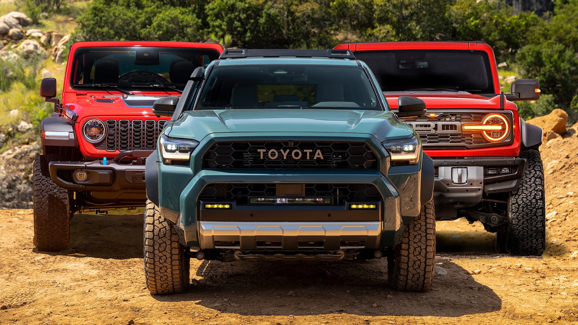 2025 Toyota 4Runner vs. Ford Bronco, Jeep Wrangler: Off-Road SUV Spec 