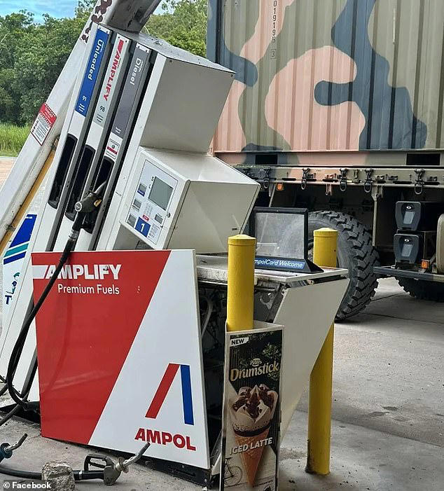 Aussie soldier's disastrous mistake shuts down servo