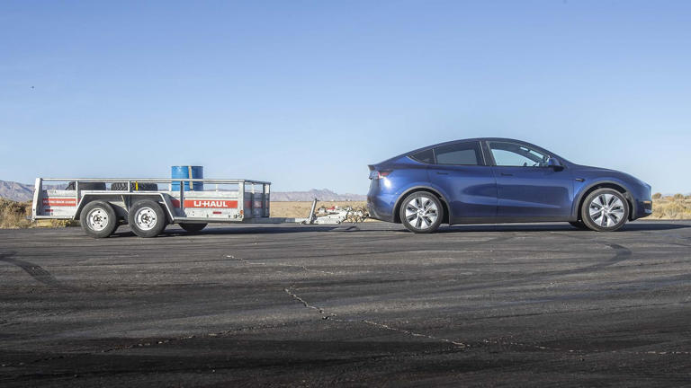 2023 Tesla Model Y Long Range Yearlong Review: How Far Can You Tow With ...