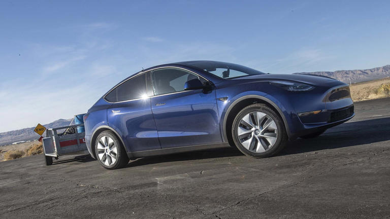 2023 Tesla Model Y Long Range Yearlong Review: How Far Can You Tow With ...