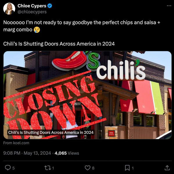 Fact Check: Chili's Is Not Closing All Restaurants. Here's Why People ...