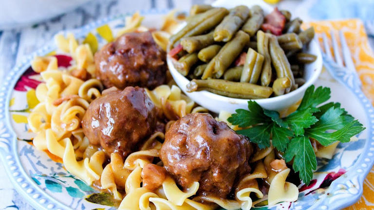 Definitely add these Salisbury steak meatballs to your dinner rotation