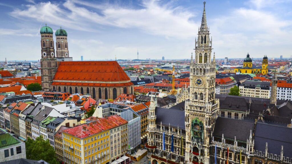 <p>Another city in Germany that is a global hub for trade and commerce is Munich. The cost of living here is on the higher end, but it has great employment and business opportunities.</p><p>Munich was considered the <a href="https://www.forbes.com/sites/bishopjordan/2018/06/25/monocle-most-livable-city-quality-life-survey-2018-munich/?sh=69c62cad6153">most liveable city in the world</a> in 2018 and stays high in the rankings. It has intact historical sites that add to the city’s cultural value. Munich offers a blend of old and new structures, urban living, and a laid-back lifestyle.</p>