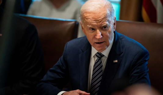 President Biden holds a meeting with the Joint Chiefs of Staff and Combatant Commanders in the Cabinet Room at the White House in Washington, D.C.,, May 15, 2024.