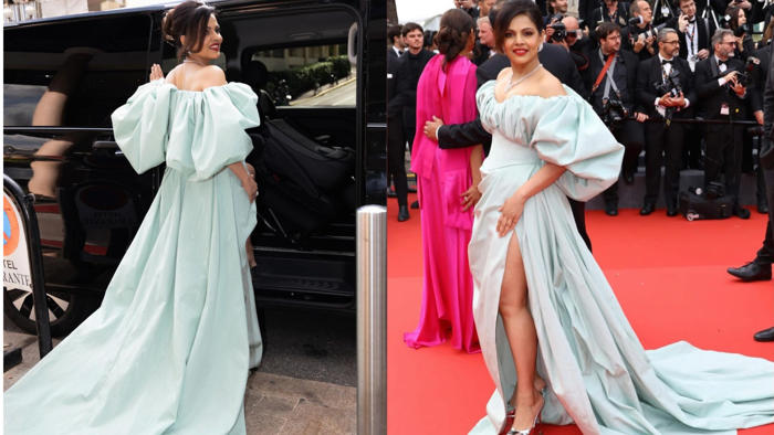 android, shark tank india’s namita thapar makes her cannes debut, says, ‘i pray i don’t trip over the train on the red carpet’
