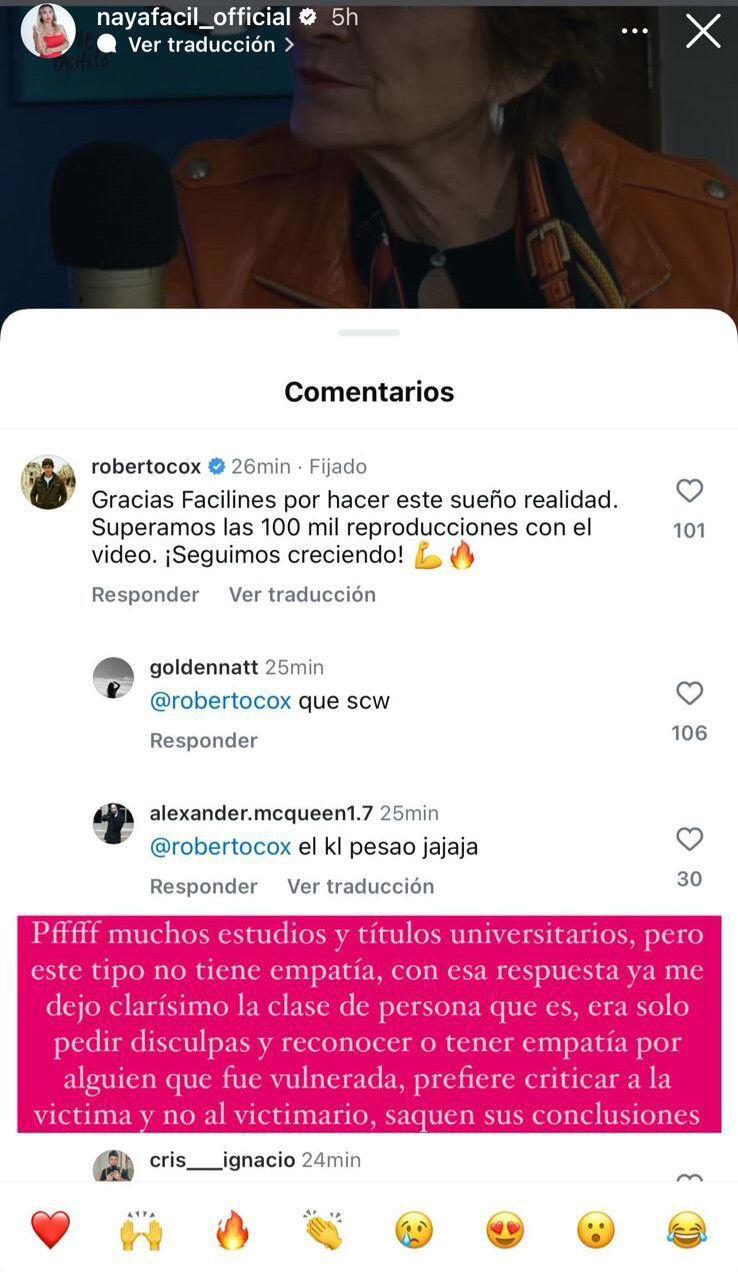 Gracias facilines”: La irónica respuesta de Roberto Cox a Naya Fácil tras  tratarlo de “clasista”